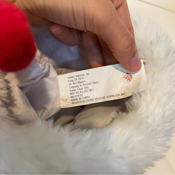 Peanuts Homespun Holiday Musical Snoopy Christmas Time is Here Stocking Gemmy - Picture 2 of 14